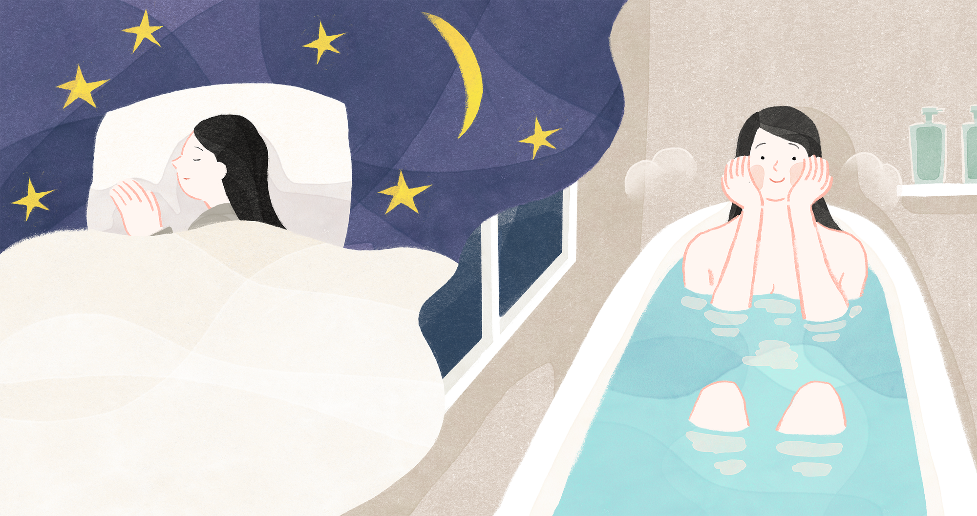 入浴と睡眠の深い~関係